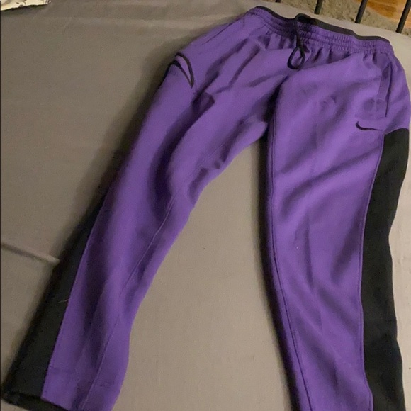 Nike sweatpants purple and black size small - Picture 2 of 12